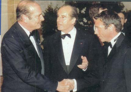 French president Chirac with Jörg haider in 1998