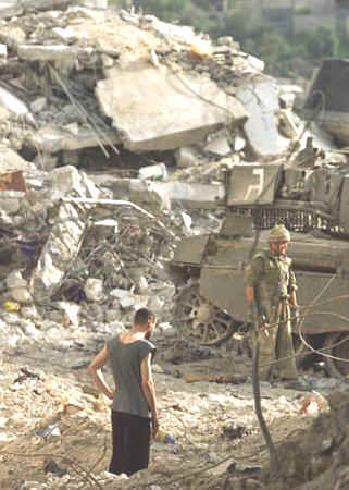 Israeli tank in Jenin