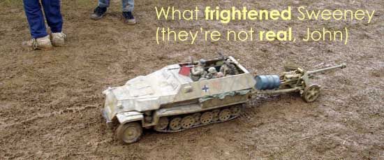 Tiny working AFV model