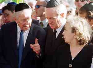 Mourners at funeral